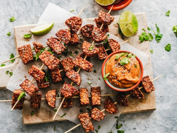 grilled meat skewers